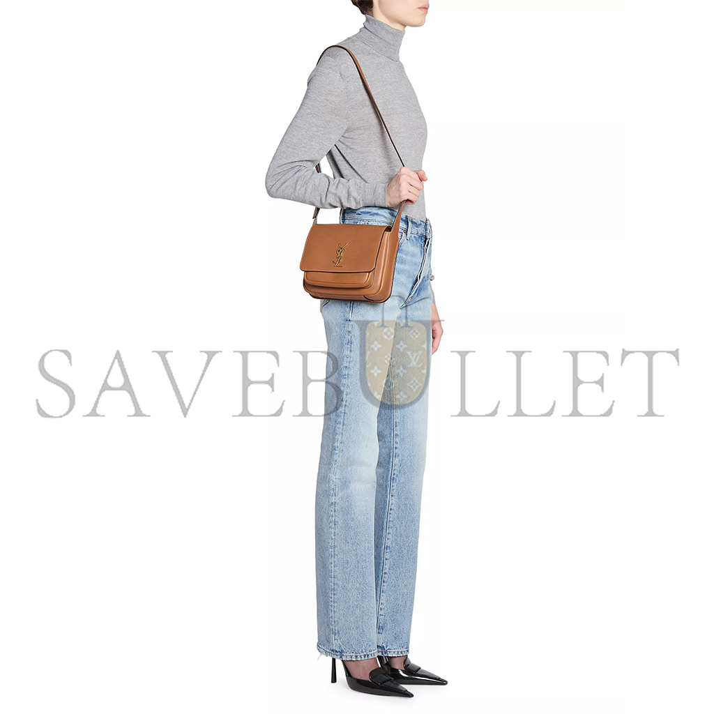 y*l Sa**t Lau*nt niki besace bag in leather 718556bwr0w6309 (21.5*16*9.5cm)